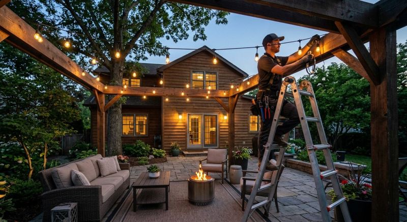 Patio Lights Installation Service