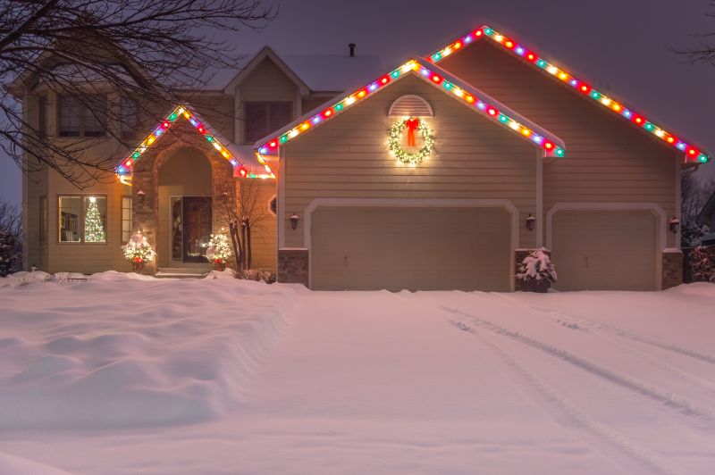 Holiday Lights Hanging in Kansas City, KS